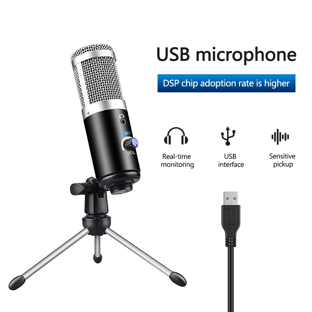 USB Port Studio Microphone For PC Sound Card - Tech Gear Reviews